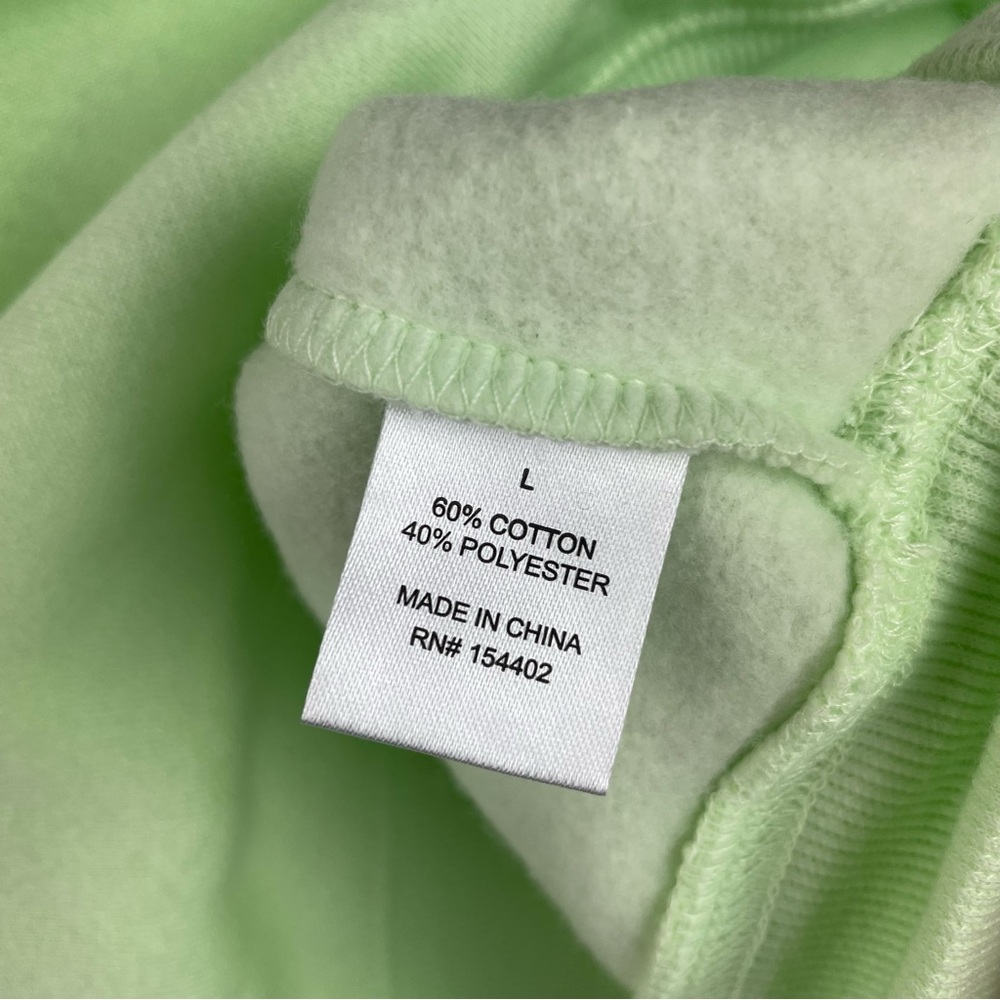 Vinyl Icons Lime Green New York Sweatshirt Women Large Comfort Soft New With Tag - Picture 9 of 9